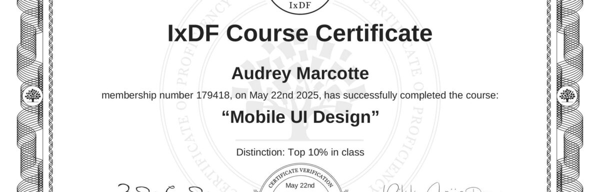 Mobile UI Design : Retour sur le cours IxDF (et ce qu’il m’a vraiment appris)