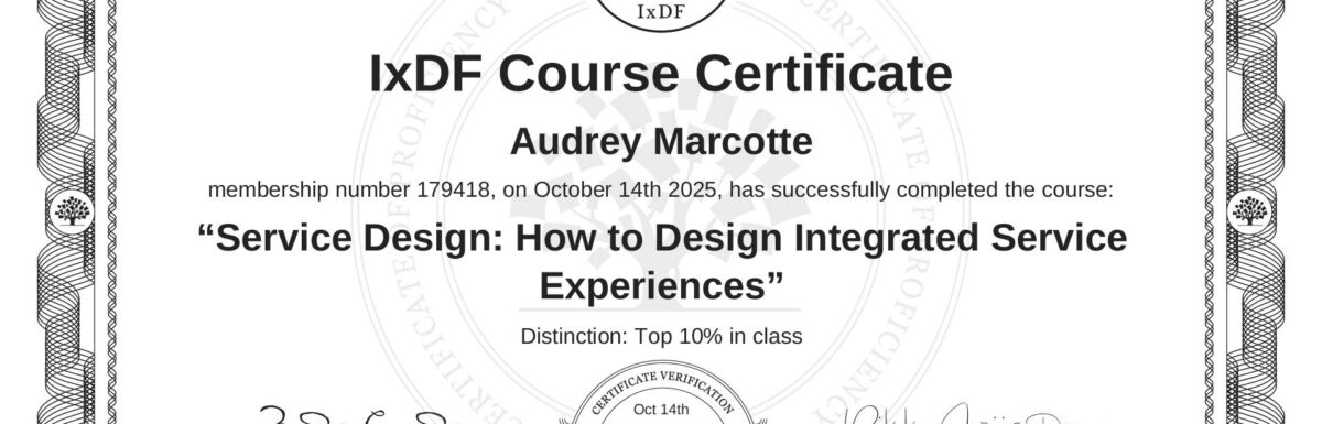 What I Learned from the Course “Service Design: How to Design Integrated Service Experiences”